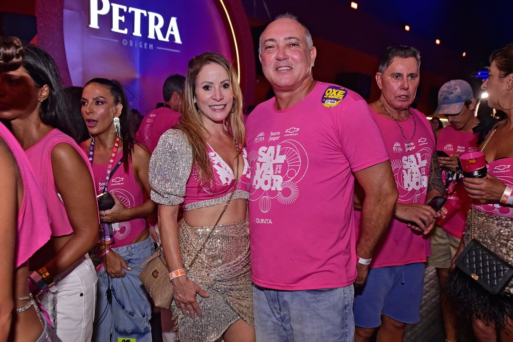 Maria e Freddy Pitta Lima no Camarote Salvador